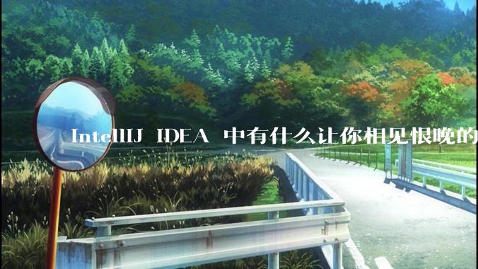 IntelliJ IDEA 中有什么让你相见恨晚的技巧？