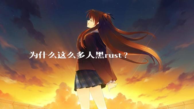 为什么这么多人黑rust?