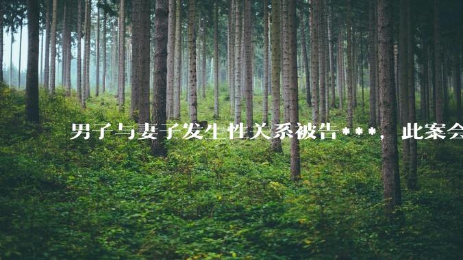 男子与妻子发生性关系被告***，此案会成为国内第一起在婚姻存续期间内未分居下的***案吗？