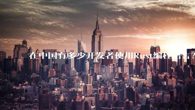 在中国有多少开发者使用Rust编程语言？