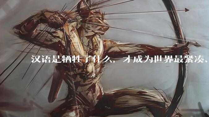 汉语是牺牲了什么，才成为世界最紧凑、最高效的语言？