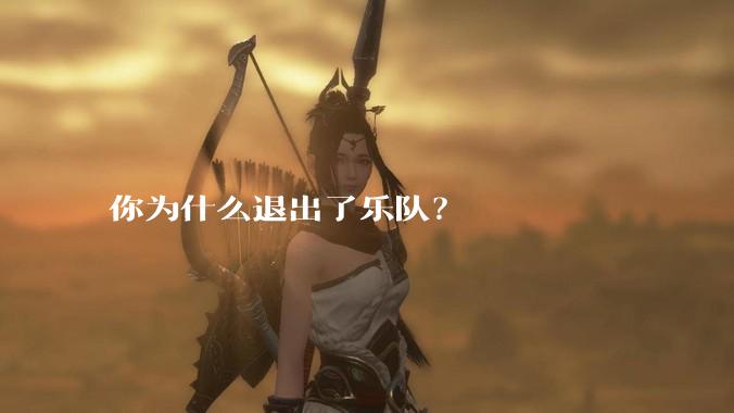 你为什么退出了乐队？