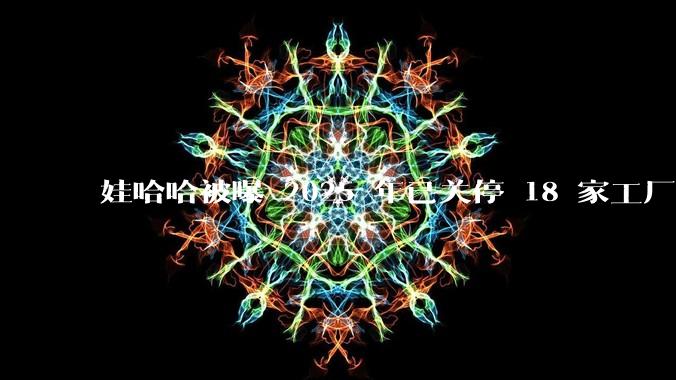 娃哈哈被曝 2025 年已关停 18 家工厂，此前曾回应纯净水由今麦郎代工，娃哈哈到底在布局什么？