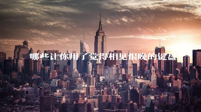 哪些让你用了觉得相见恨晚的键盘？