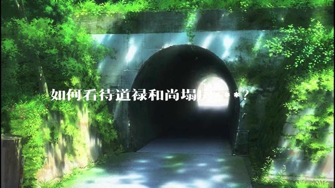 如何看待道禄和尚塌房***？
