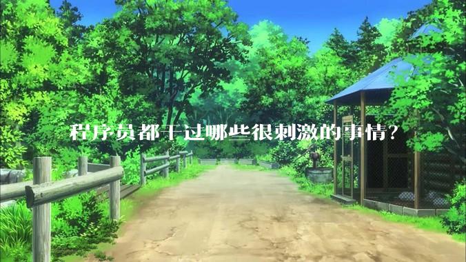 程序员都干过哪些很刺激的事情？