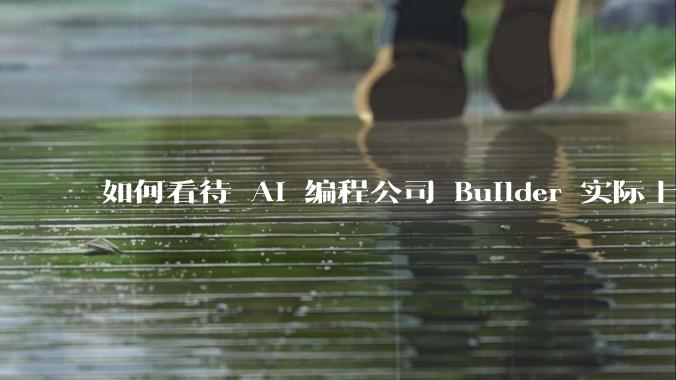 如何看待 AI 编程公司 Builder 实际上是印度人工手写代码？为何微软、软银投资的时候没有发现？