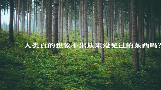 人类真的想象不出从来没见过的东西吗？