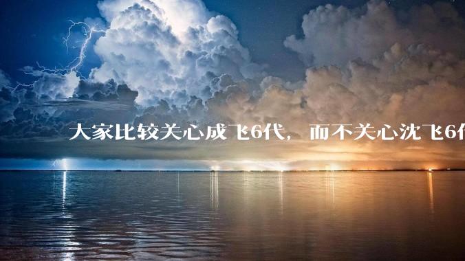 大家比较关心成飞6代，而不关心沈飞6代?是不是已经默认沈飞6代机不行?沈飞6代机外形更像战斗机?