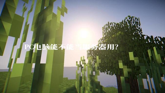 PC电脑能不能当服务器用？