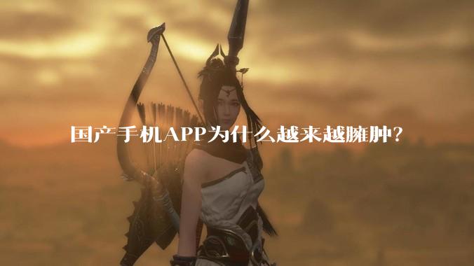 国产手机APP为什么越来越臃肿？