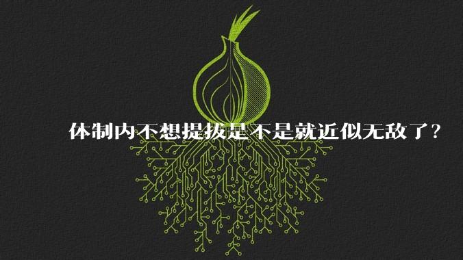 体制内不想提拔是不是就近似无敌了？