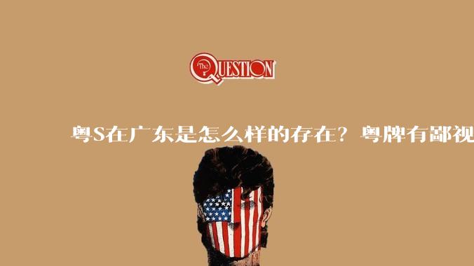 粤S在广东是怎么样的存在？粤牌有鄙视链吗？