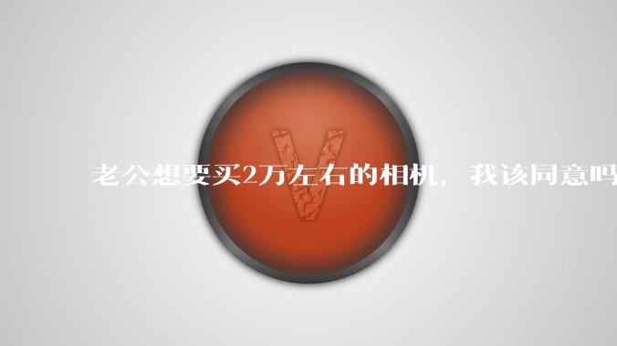 老公想要买2万左右的相机，我该同意吗？