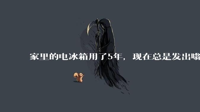 家里的电冰箱用了5年，现在总是发出嗡嗡响的声音，可能是哪里坏了？