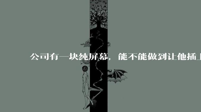 公司有一块纯屏幕，能不能做到让他插上u盘就自动播放里面的***?