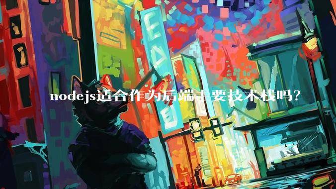 nodejs适合作为后端主要技术栈吗？