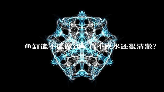 鱼缸能不能做到一直不换水还很清澈？