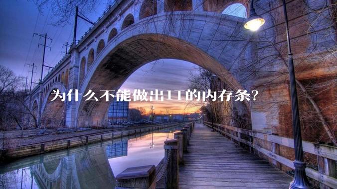 为什么不能做出1T的内存条？