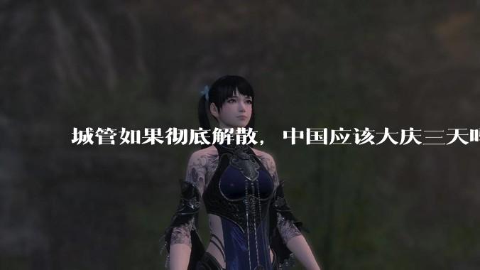 城管如果彻底解散，中国应该大庆三天吗？