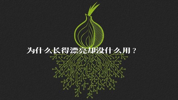 为什么长得漂亮却没什么用?