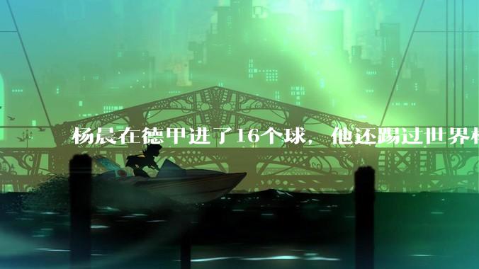 杨晨在德甲进了16个球，他还踢过世界杯，为何杨晨从来不说自己是中国第一前锋?