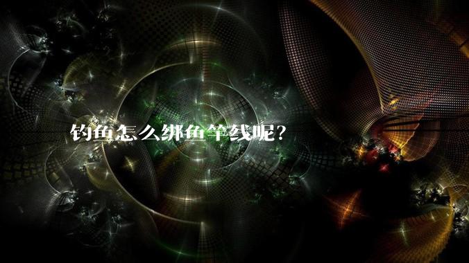 钓鱼怎么绑鱼竿线呢？