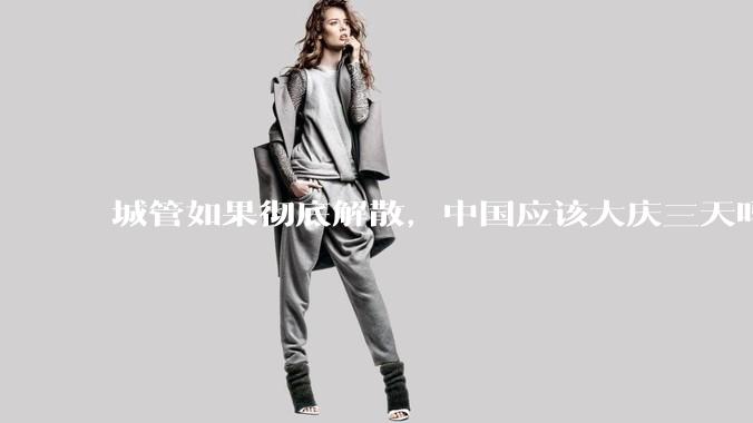 城管如果彻底解散，中国应该大庆三天吗？
