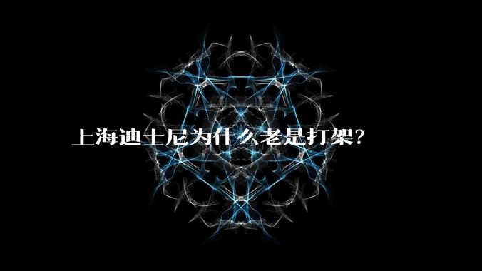上海迪士尼为什么老是打架？