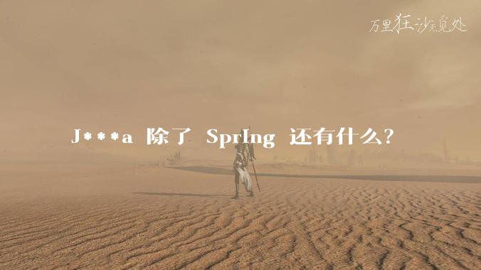J***a 除了 Spring 还有什么？