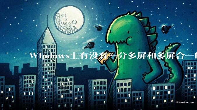 Windows上有没有一分多屏和多屏合一的软件？