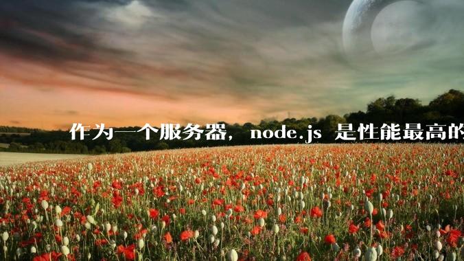 作为一个服务器，node.js 是性能最高的吗？