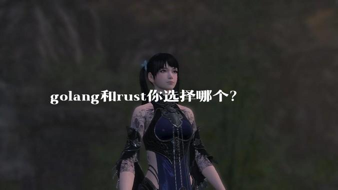 golang和rust你选择哪个？