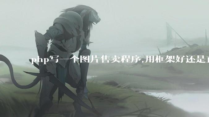 php写一个图片售卖程序,用框架好还是直接写好?