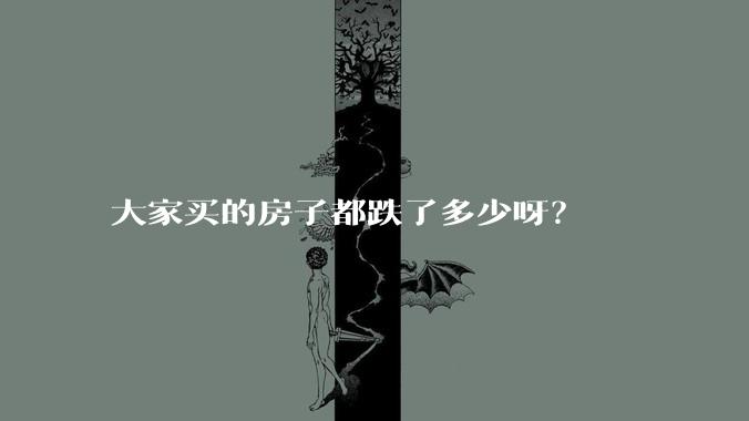 大家买的房子都跌了多少呀？