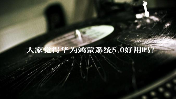大家觉得华为鸿蒙系统5.0好用吗？