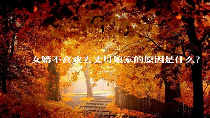女婿不喜欢去丈母娘家的原因是什么？