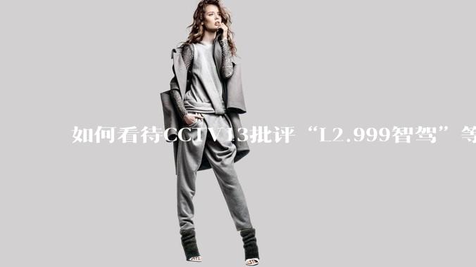 如何看待CCTV13批评“L2.999智驾”等误导性宣传，若导致事故车企可能需要担责？
