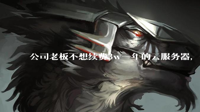 公司老板不想续费3w一年的云服务器，合理吗？