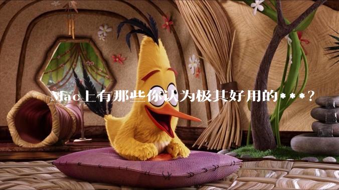 Mac上有那些你认为极其好用的***？