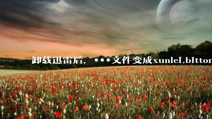卸载迅雷后，***文件变成xunlei.bittorrent.6,怎么还原回去啊，心态炸了！?