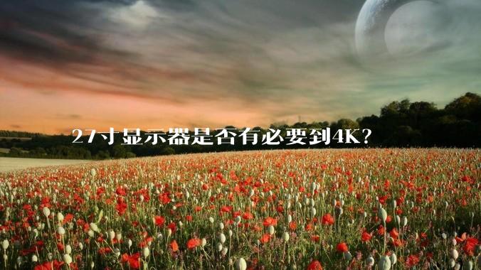 27寸显示器是否有必要到4K？