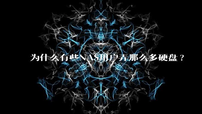 为什么有些NAS用户弄那么多硬盘?