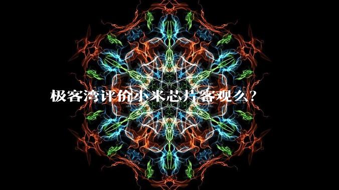 极客湾评价小米芯片客观么？