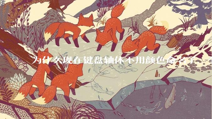 为什么现在键盘轴体不用颜色命名了，全是些莫名其妙的名字，看不懂到底是什么？