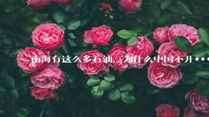 南海有这么多石油，为什么中国不开***？