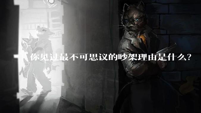 你见过最不可思议的吵架理由是什么？