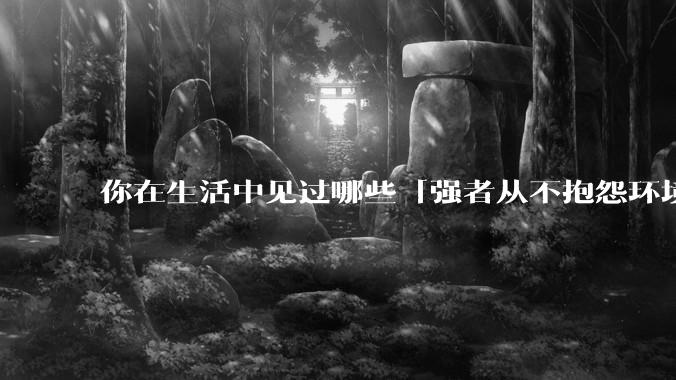 你在生活中见过哪些「强者从不抱怨环境」的例子？