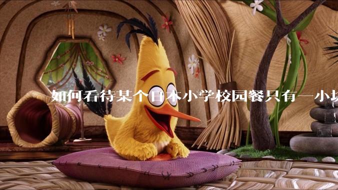 如何看待某个日本小学校园餐只有一小块鸡肉？
