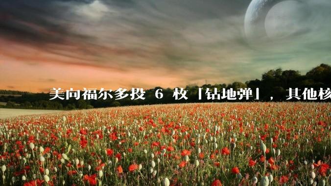 美向福尔多投 6 枚「钻地弹」，其他核设施发射了 30 枚「战斧」导弹，威力如何？伊核设施受损有多大？